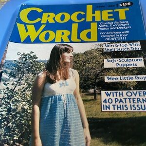 Vintage Crochet World Magazine April 1982
